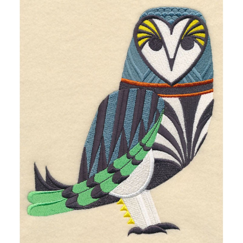 Art Deco Barn Owl|7.79″ x 6.39″ / 197.85mm x 162.18mm|7.16″ x 5.87″ / 181.98mm x 149.18mm|5.93″ x 4.87″ / 150.72mm x 123.58mm|All Sizes