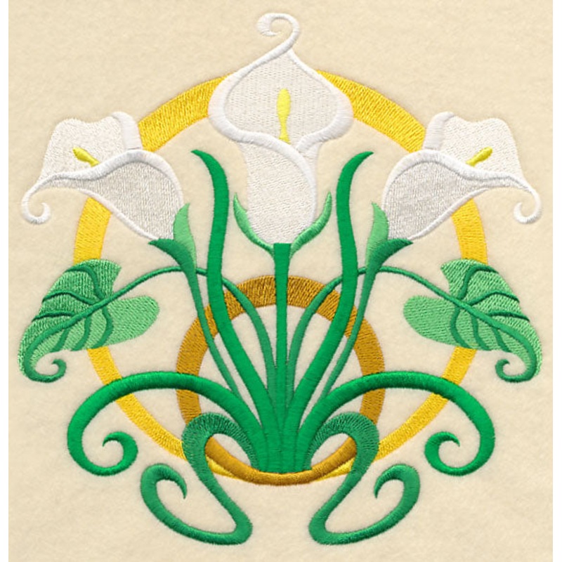 Art Deco Calla Lily – Circle|7.8″ x 7.8″ / 198.11mm x 198mm|6.9″ x 6.9″ / 175.26mm x 175.22mm|5.9″ x 5.9″ / 149.86mm x 149.82mm|4.9″ x 4.9″ / 124.48mm x 124.36mm|3.9″ x 3.9″ / 99.01mm x 98.97mm|All Sizes