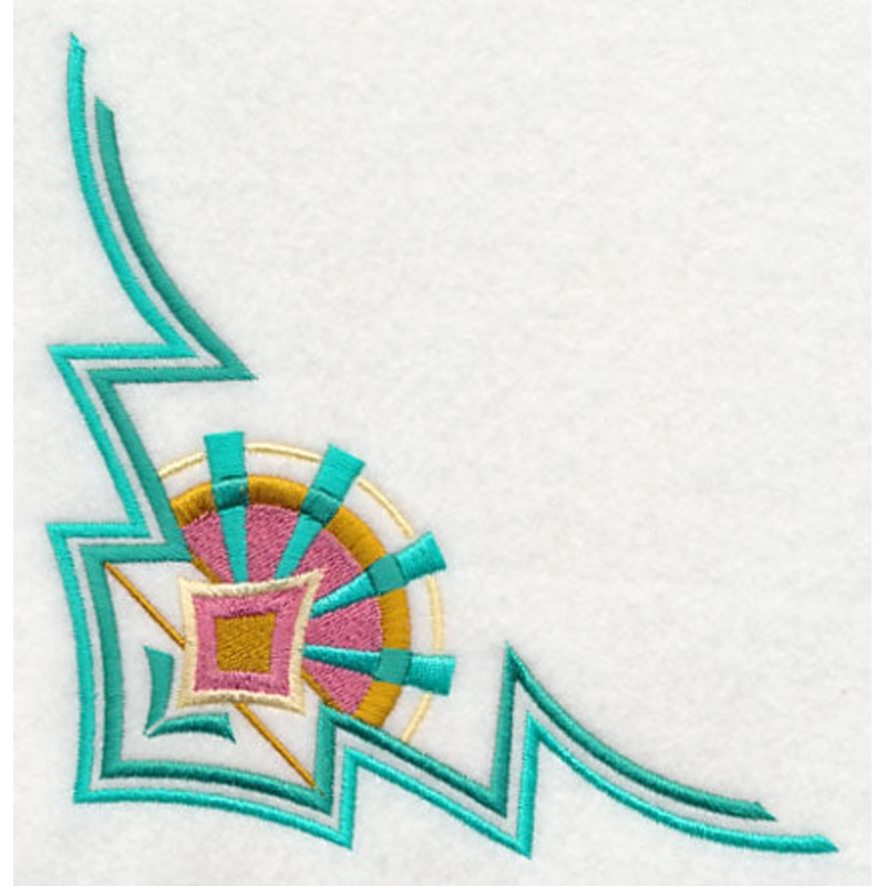 Art Deco Sunburst Corner|5.7″ x 5.71″ / 144.73mm x 145.06mm|4.86″ x 4.87″ / 123.46mm x 123.74mm|3.86″ x 3.87″ / 98.09mm x 98.32mm|All Sizes