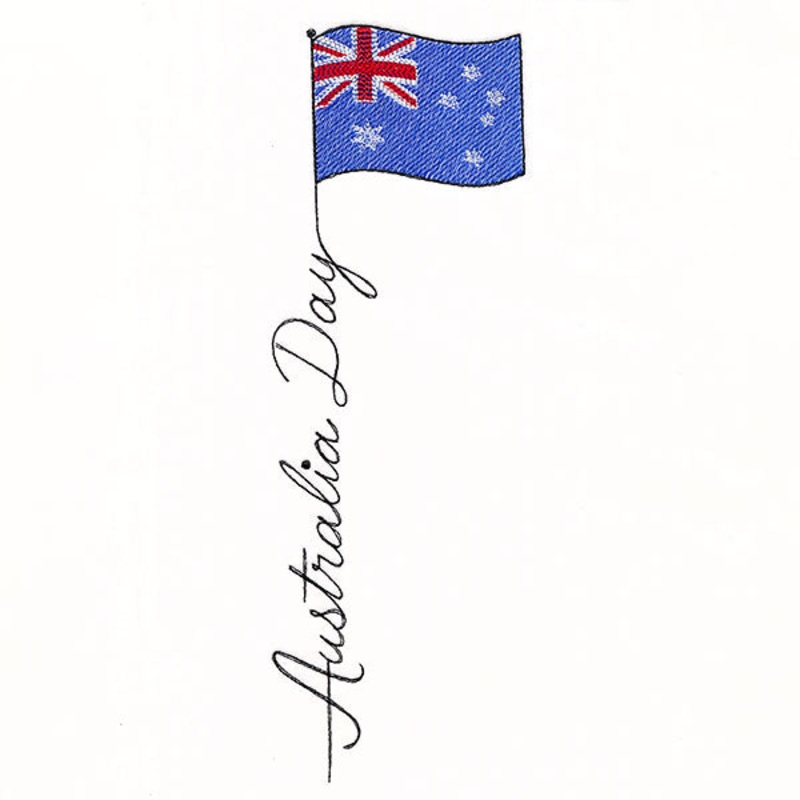 Australia Day Flag|11.01″ x 3.85″ / 279.53mm x 97.81mm|9.4″ x 3.29″ / 238.87mm x 83.68mm|7.81″ x 2.74″ / 198.25mm x 69.47mm|6.85″ x 2.4″ / 174.1mm x 60.98mm|All Sizes