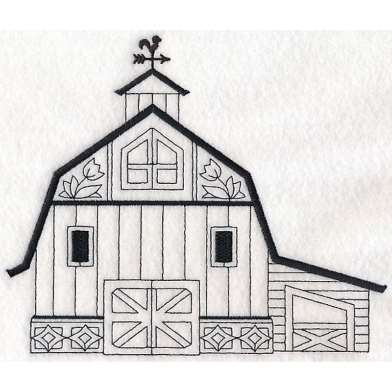 Country Barn (Blackwork)|6.62″ x 7.83″ / 168.22mm x 198.83mm|5.86″ x 6.93″ / 148.75mm x 175.92mm|4.86″ x 5.74″ / 123.32mm x 145.85mm|All Sizes