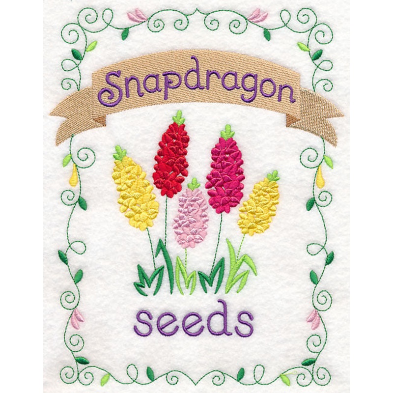 Country Charm Seed Packet – Snapdragons