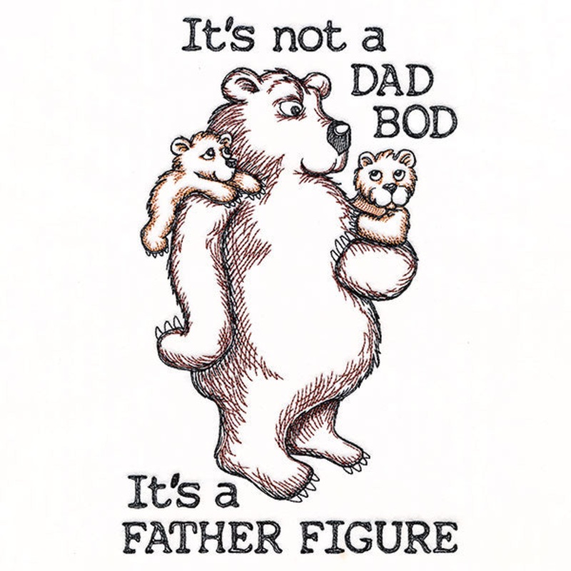 Dad Bod or Father Figure|9.3″ x 5.85″ / 236.18mm x 148.68mm|7.8″ x 4.9″ / 198.06mm x 124.51mm|6.85″ x 4.3″ / 173.93mm x 109.34mm|All Sizes