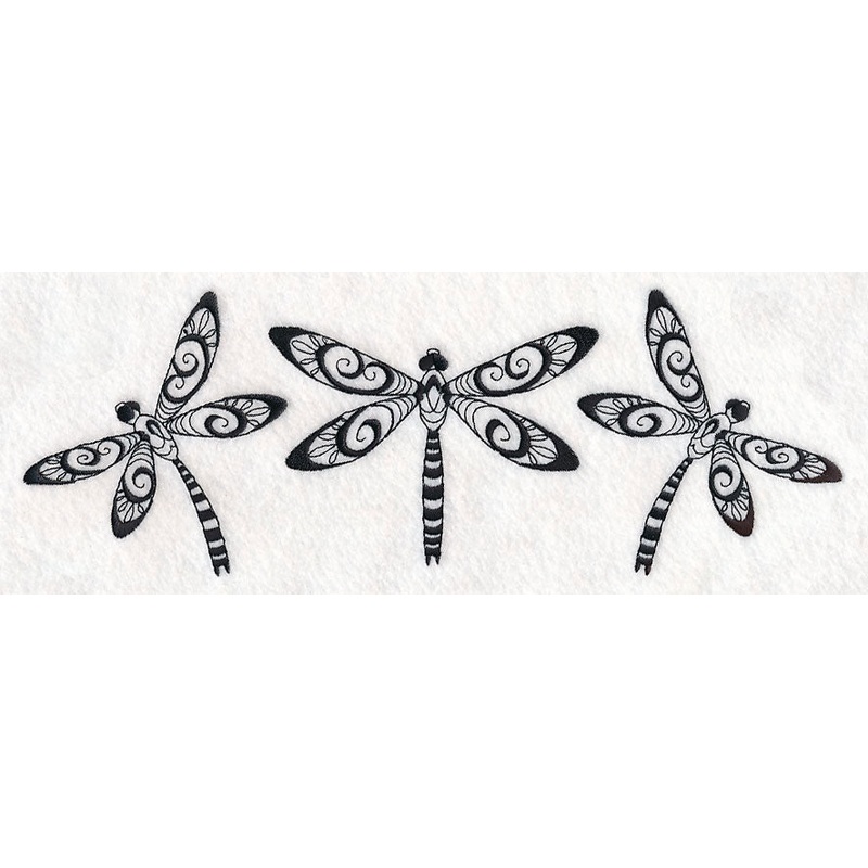 Dragonfly Trio (Blackwork)|4.12″ x 11.75″ / 104.59mm x 298.51mm|3.3″ x 9.41″ / 83.74mm x 239.06mm|2.75″ x 7.83″ / 69.73mm x 198.94mm|2.4″ x 6.86″ / 61.07mm x 174.12mm|All Sizes