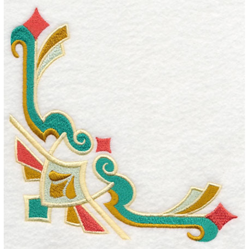 Elegant Art Deco Corner|5.86″ x 5.86″ / 148.75mm x 148.73mm|4.85″ x 4.85″ / 123.24mm x 123.2mm|3.85″ x 3.85″ / 97.86mm x 97.8mm|All Sizes