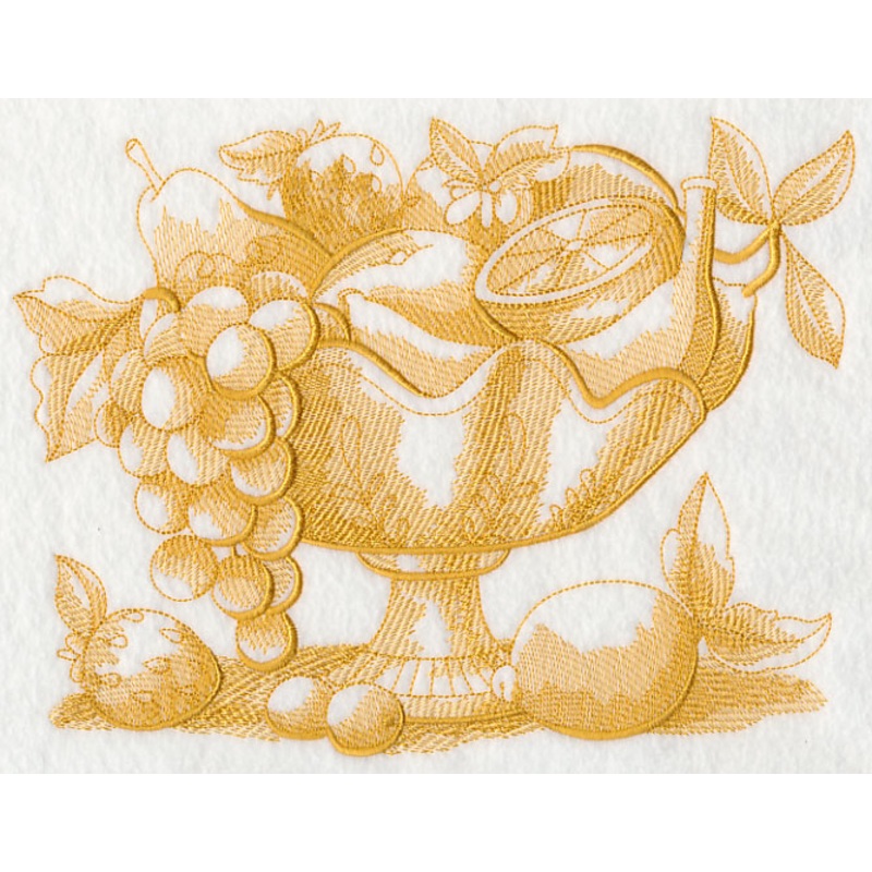 French Market Fruit Bowl (Toile)