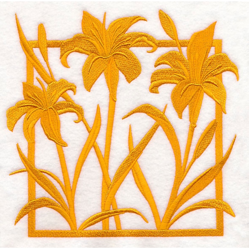 Fresh Floral Silhouettes – Day Lilies