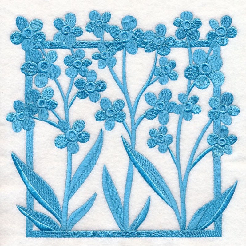Fresh Floral Silhouettes – Forget-Me-Nots