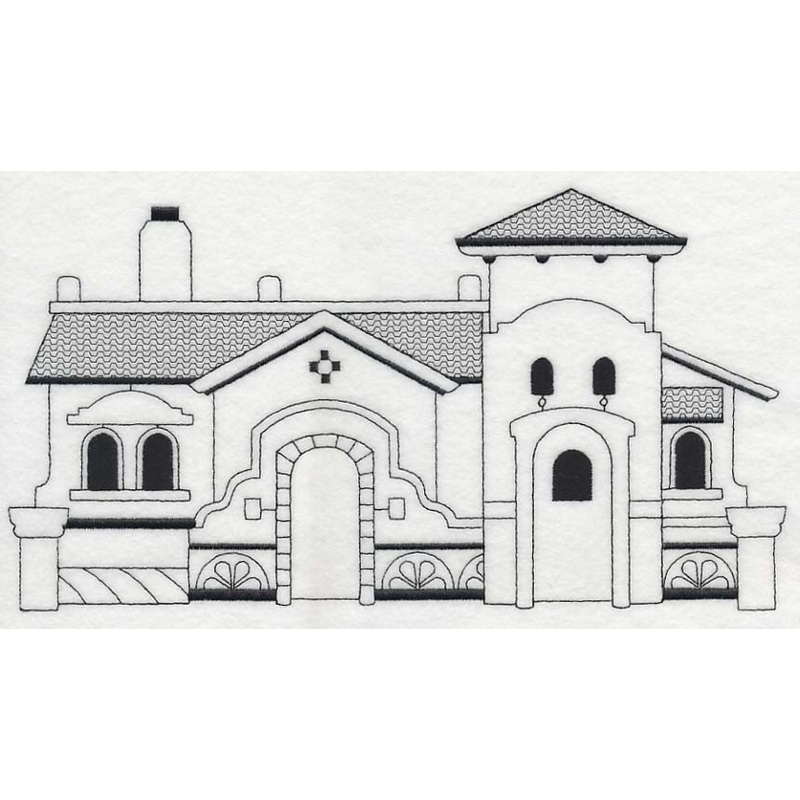 Spanish Colonial (Blackwork)|6.37″ x 11.75″ / 161.77mm x 298.45mm|5.09″ x 9.4″ / 129.41mm x 238.76mm|4.24″ x 7.83″ / 107.8mm x 198.88mm|3.71″ x 6.85″ / 94.31mm x 173.99mm|All Sizes