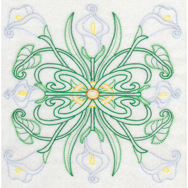 Art Deco Calla Lily – Square (Vintage)