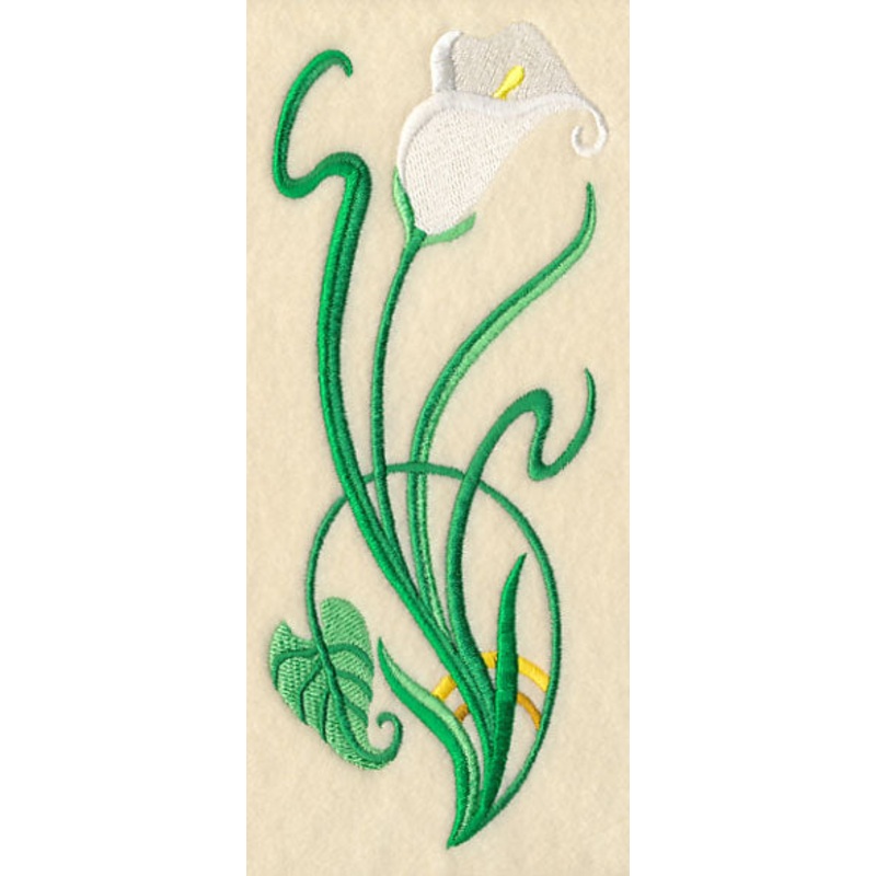 Art Deco Calla Lily – Vertical Border