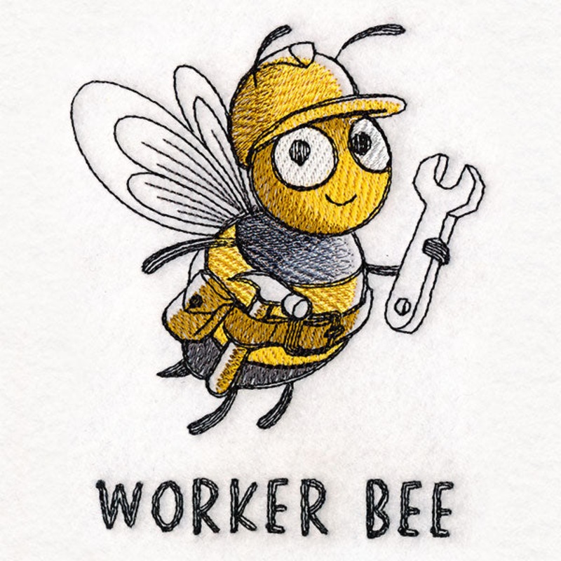 Bee Types – Worker Bee|4.62″ x 3.75″ / 117.47mm x 95.12mm|3.72″ x 3.02″ / 94.58mm x 76.58mm|3.09″ x 2.5″ / 78.5mm x 63.5mm|2.71″ x 2.2″ / 68.92mm x 55.79mm|All Sizes
