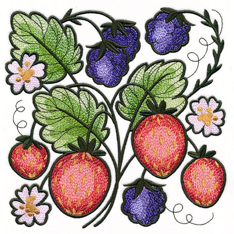 Berries & Flowers Square|7.47″ x 7.5″ / 189.77mm x 190.56mm|6.86″ x 6.89″ / 174.16mm x 174.9mm|5.85″ x 5.87″ / 148.52mm x 149.17mm|4.86″ x 4.88″ / 123.54mm x 124.04mm|All Sizes