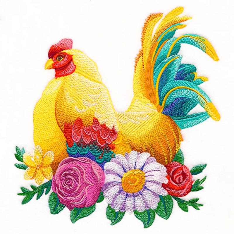 Blooming Wild Chicken|7.5″ x 6.86″ / 190.37mm x 174.22mm|6.39″ x 5.86″ / 162.39mm x 148.73mm|5.31″ x 4.86″ / 134.82mm x 123.46mm|All Sizes