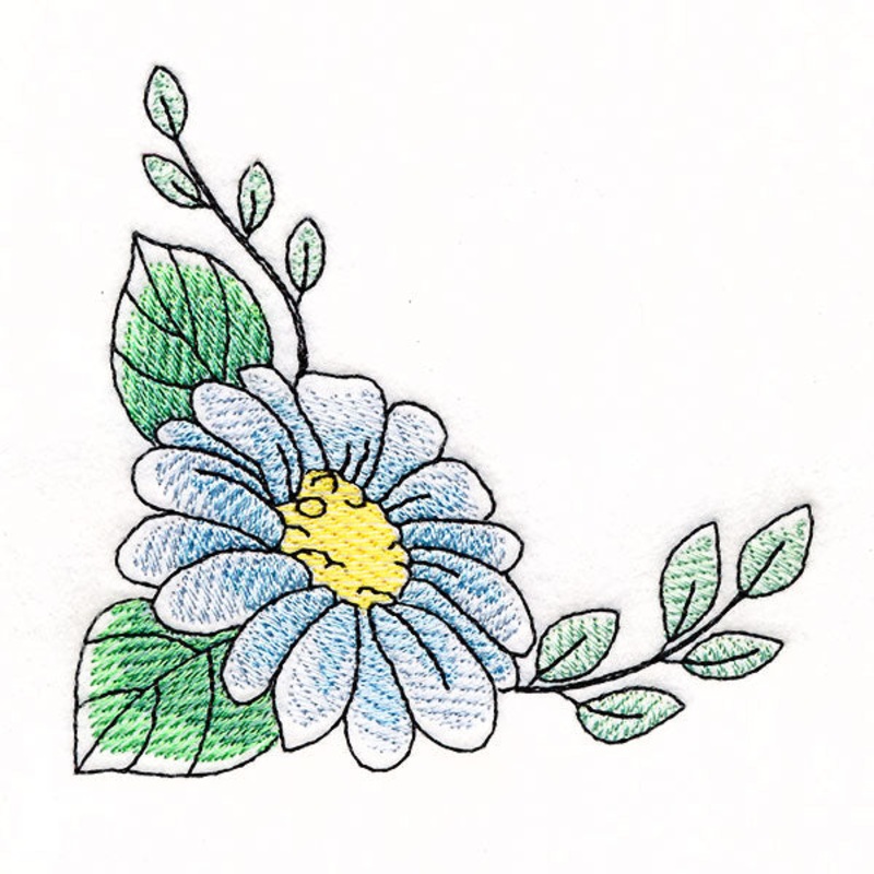 Daisy Corner|3.6″ x 3.66″ / 91.43mm x 92.91mm|2.95″ x 3″ / 74.95mm x 76.12mm|All Sizes