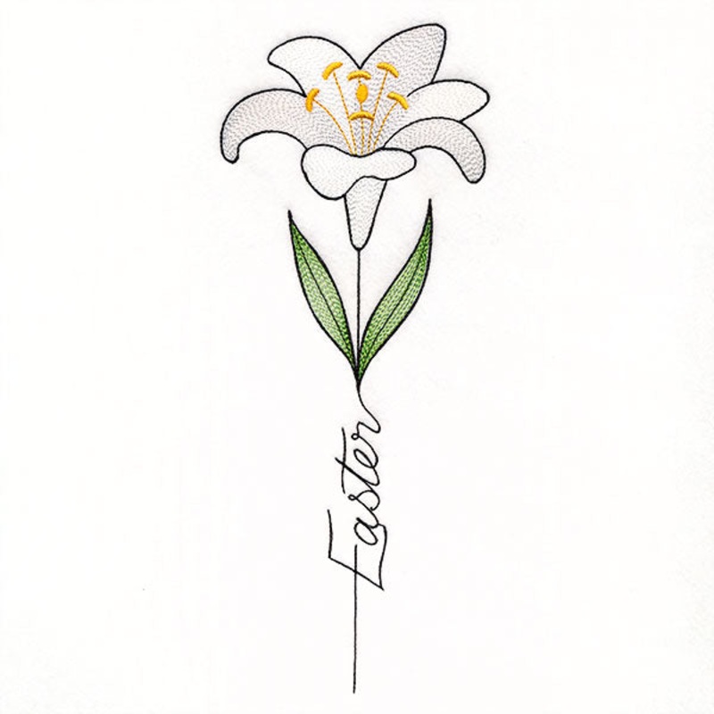 Easter Lily|10.99″ x 4.41″ / 279.19mm x 111.98mm|9.39″ x 3.77″ / 238.63mm x 95.69mm|7.81″ x 3.13″ / 198.36mm x 79.55mm|6.87″ x 2.76″ / 174.56mm x 70mm|All Sizes