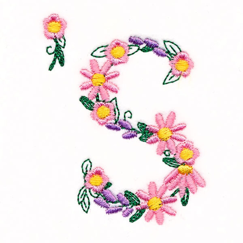 Floral Apostrophe S|2.9″ x 2.29″ / 73.65mm x 58.16mm|2.48″ x 1.96″ / 62.99mm x 49.76mm|2.06″ x 1.63″ / 52.34mm x 41.32mm|1.82″ x 1.44″ / 46.19mm x 36.48mm|All Sizes