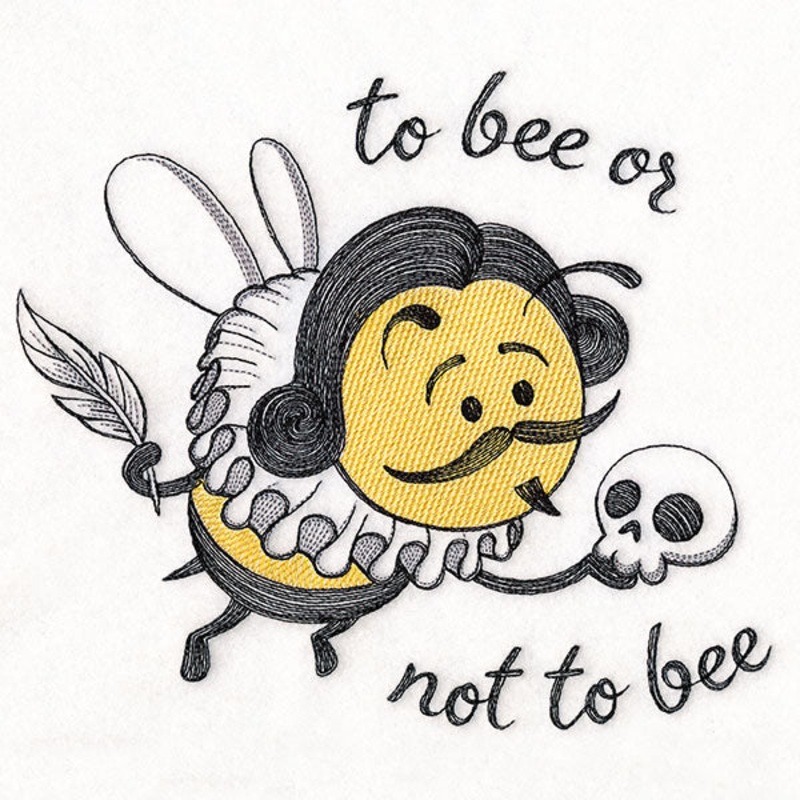 To Bee Or Not to Bee|6.78″ x 7.79″ / 172.28mm x 197.98mm|5.84″ x 6.72″ / 148.46mm x 170.69mm|4.84″ x 5.57″ / 123.05mm x 141.49mm|All Sizes