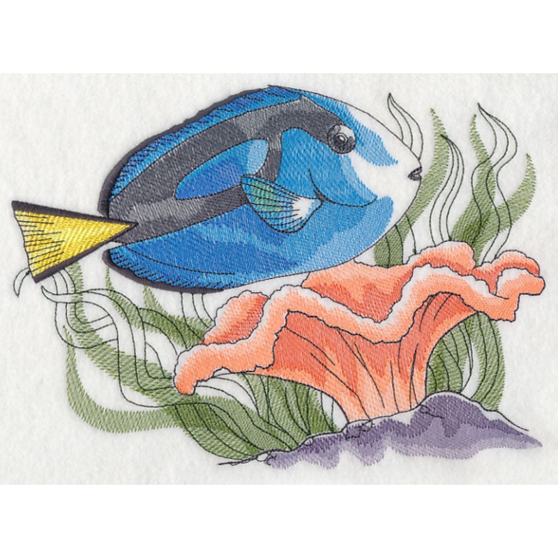Tropical Blue Tang Sketch|6.9″ x 9.53″ / 175.26mm x 242.06mm|5.64″ x 7.78″ / 143.26mm x 197.61mm|4.84″ x 6.68″ / 122.94mm x 169.67mm|All Sizes