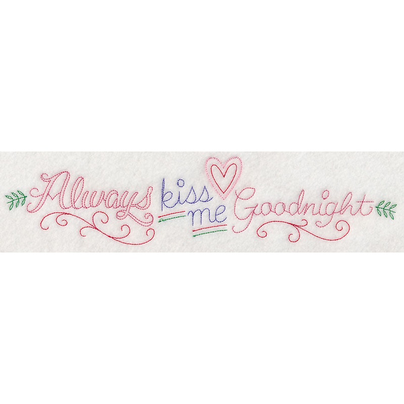 Always Kiss Me Goodnight Border (Vintage)