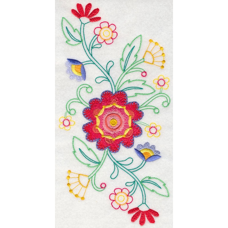 Blossoming Bohemian Flowers Spray (Vintage)