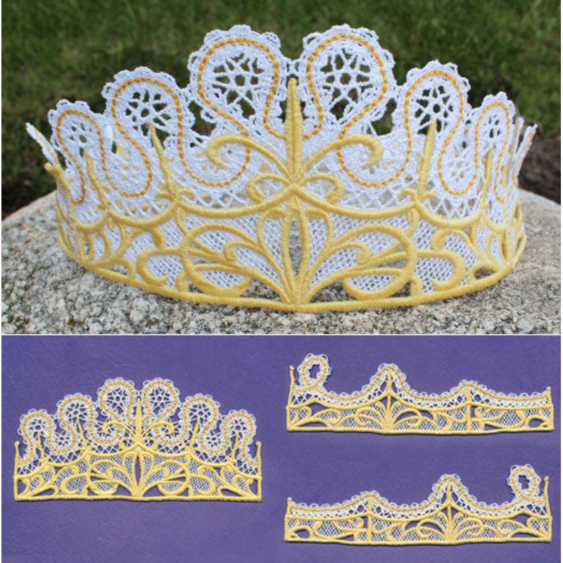 Crown Fit for a Queen (Battenburg Lace)