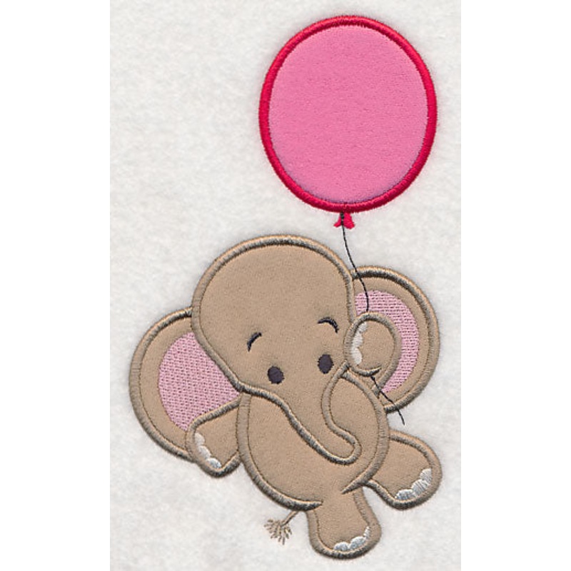 Elephant with Balloon (Applique)
