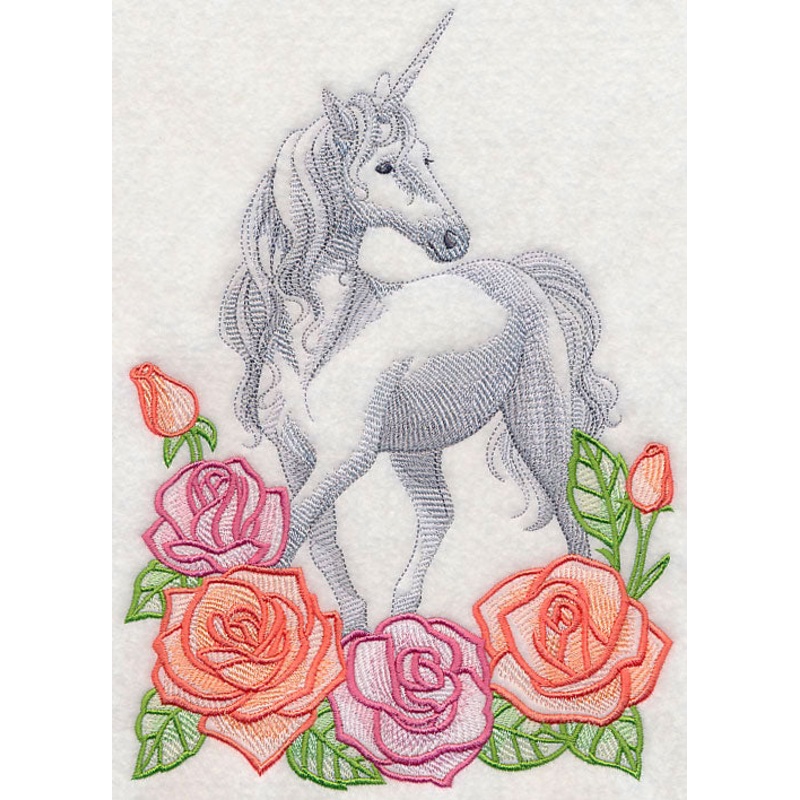 Floral Fantasy Unicorn|9.67″ x 6.9″ / 245.62mm x 175.26mm|7.81″ x 5.57″ / 198.37mm x 141.48mm|6.79″ x 4.85″ / 172.47mm x 123.19mm|All Sizes