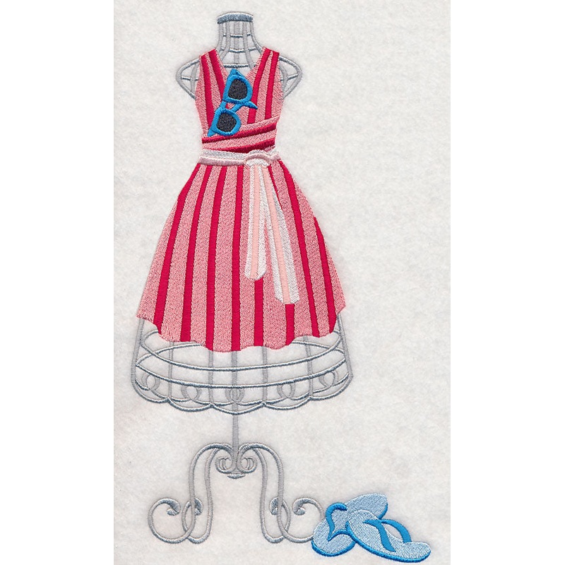 Summer Lovin’ Dress Form|11.7″ x 6.38″ / 297.29mm x 161.95mm|9.41″ x 5.13″ / 239.1mm x 130.2mm|7.8″ x 4.25″ / 198.22mm x 107.99mm|6.86″ x 3.74″ / 174.32mm x 95.05mm|All Sizes