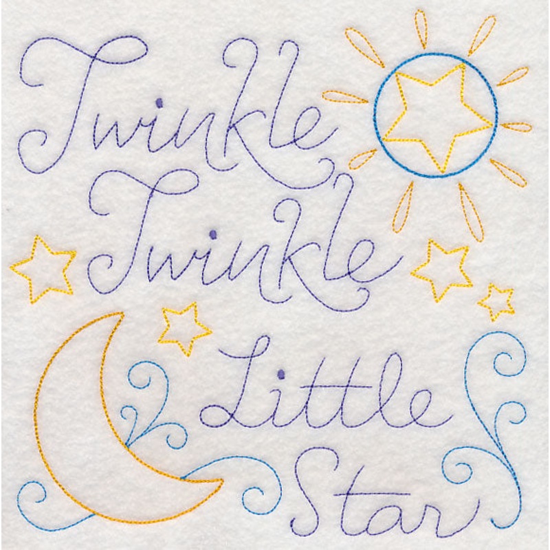 Twinkle Twinkle Little Star Square (Vintage)