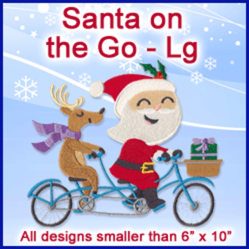 A Santa on the Go Design Pack|9.41″ x 5.87″ / 239.01mm x 149.1mm|6.86″ x 4.86″ / 174.24mm x 123.44mm|3.87″ x 3.86″ / 98.3mm x 98.04mm|All Sizes