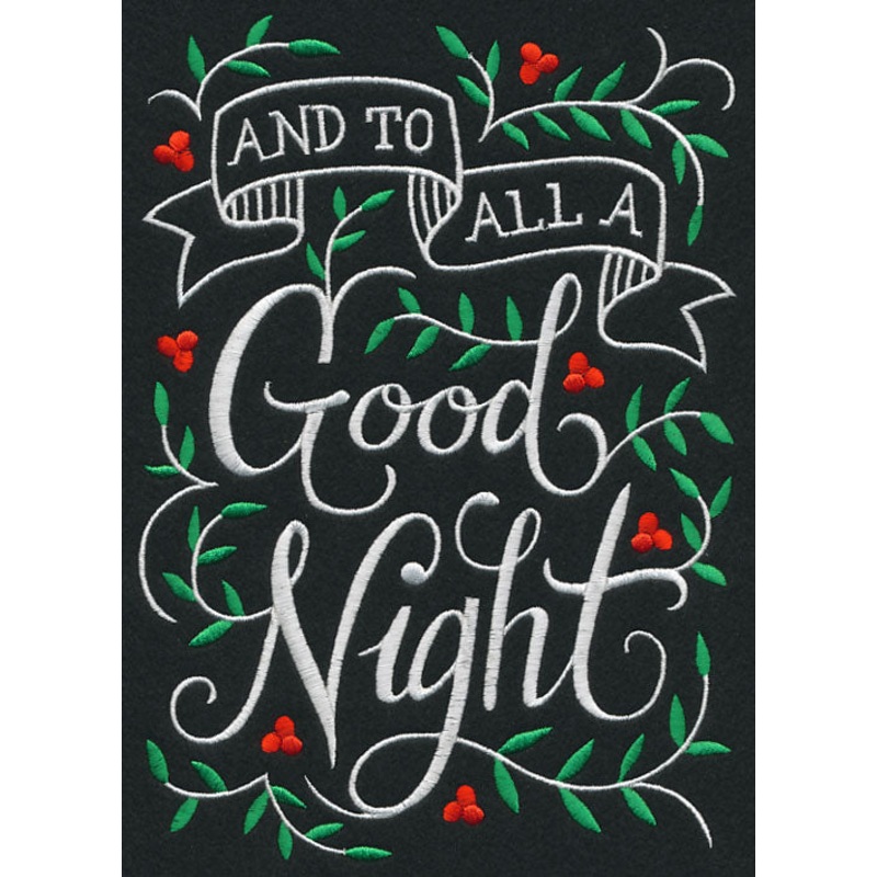 And to all a Good Night|9.62″ x 6.85″ / 244.39mm x 173.96mm|7.81″ x 5.56″ / 198.46mm x 141.31mm|6.81″ x 4.85″ / 172.93mm x 123.15mm|3.88″ x 2.76″ / 98.49mm x 70.2mm|All Sizes
