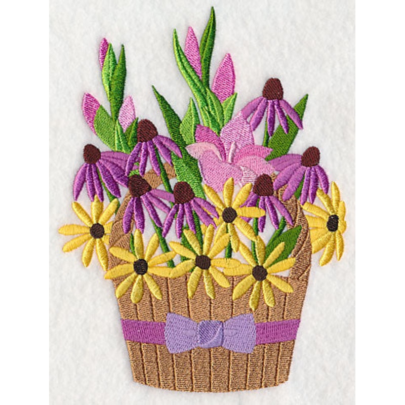 Blooming Summer Basket|6.44″ x 4.83″ / 163.58mm x 122.68mm|3.85″ x 2.89″ / 97.79mm x 73.41mm|All Sizes