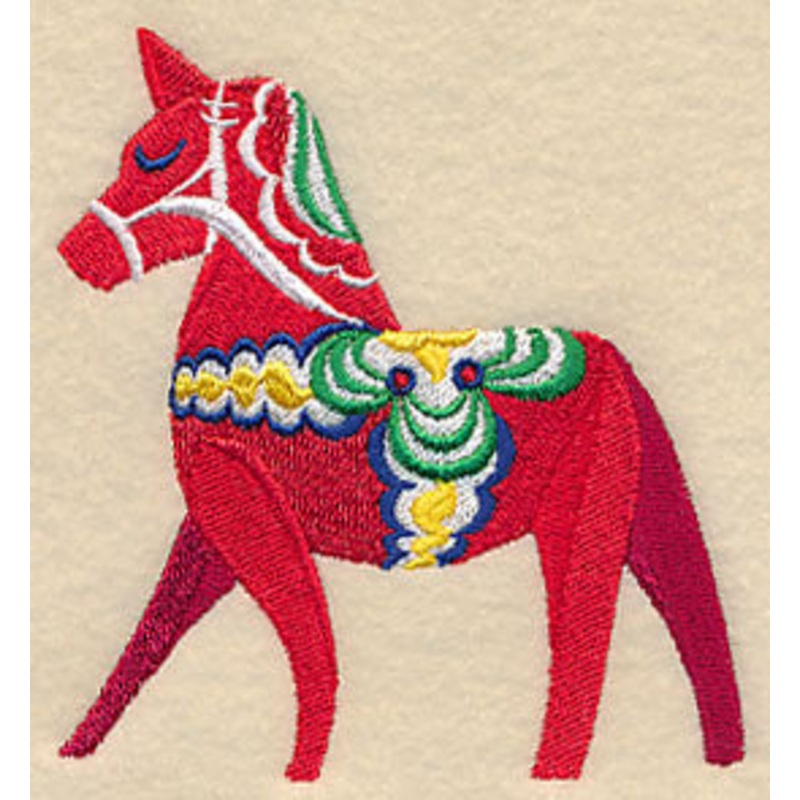 Dala Horse Stack – Posing|3.87″ x 3.58″ / 98.24mm x 90.86mm