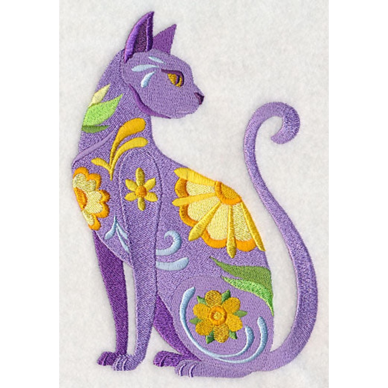 Flower Power Cat|6.86″ x 4.68″ / 174.37mm x 118.78mm|5.12″ x 3.49″ / 130.01mm x 88.59mm|3.87″ x 2.63″ / 98.18mm x 66.86mm|All Sizes