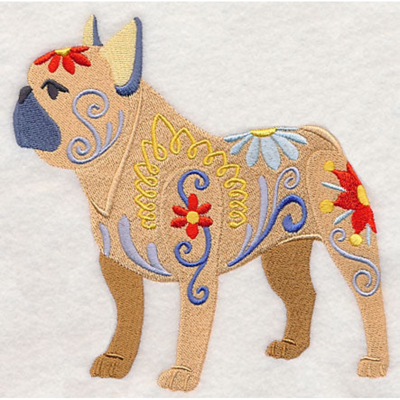Flower Power Dog|5.85″ x 5.87″ / 148.7mm x 148.98mm|4.85″ x 4.86″ / 123.21mm x 123.49mm|3.85″ x 3.87″ / 97.87mm x 98.34mm|All Sizes