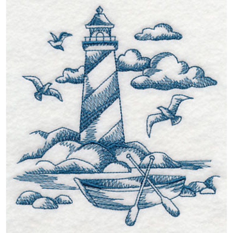 Lighthouse (Toile)|5.11″ x 4.84″ / 129.79mm x 122.94mm|3.85″ x 3.67″ / 97.79mm x 93.22mm|All Sizes