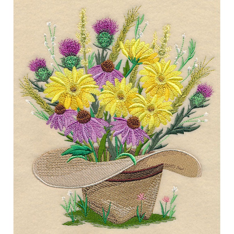 Cowboy Hat Bouquet|7.78″ x 6.82″ / 197.68mm x 173.26mm|6.67″ x 5.85″ / 169.42mm x 148.59mm|5.52″ x 4.85″ / 140.31mm x 123.19mm|All Sizes