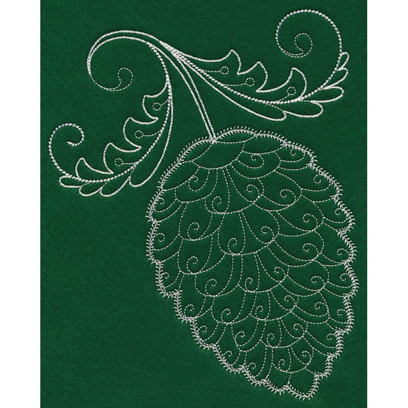 Delicate Whitework Pinecone|8.55″ x 6.85″ / 217.17mm x 173.94mm|7.82″ x 6.26″ / 198.56mm x 159.06mm|7.35″ x 5.89″ / 186.7mm x 149.55mm|6.08″ x 4.87″ / 154.33mm x 123.62mm|3.89″ x 3.12″ / 98.75mm x 79.2mm|All Sizes