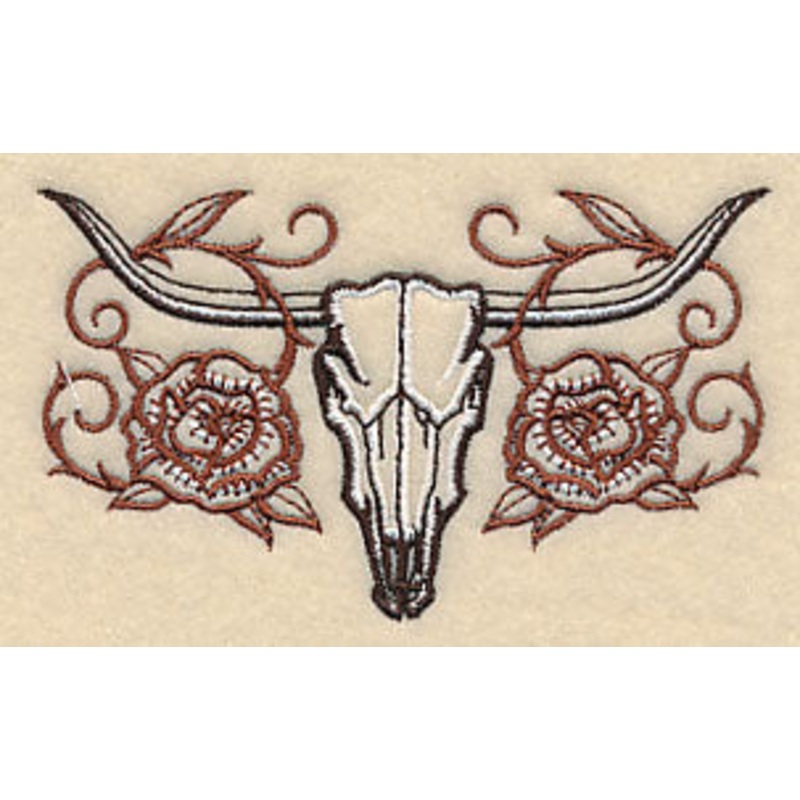 Longhorn Skull|2.27″ x 3.9″ / 57.78mm x 99.01mm