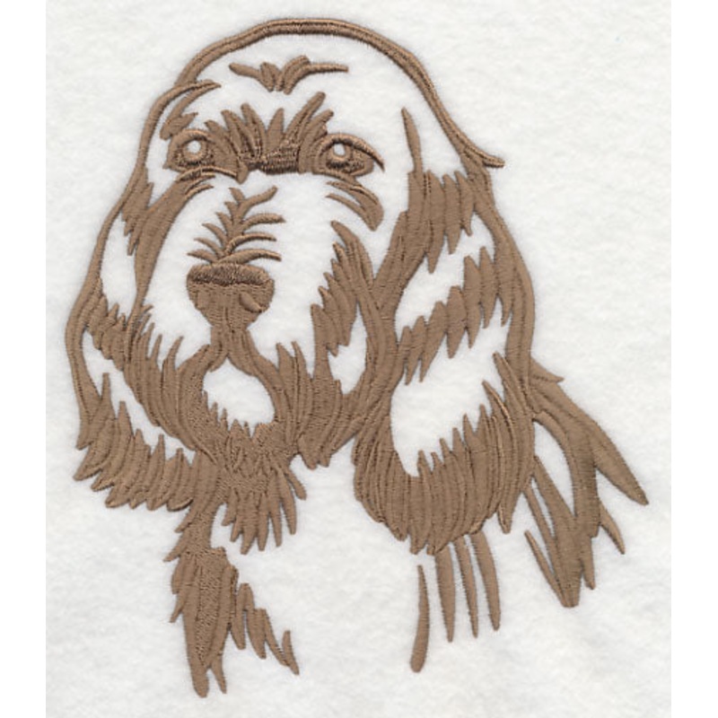 Spinone Italiano Silhouette|6.68″ x 5.86″ / 169.61mm x 148.88mm|5.54″ x 4.86″ / 140.66mm x 123.48mm|3.86″ x 3.39″ / 98.09mm x 86.05mm|All Sizes