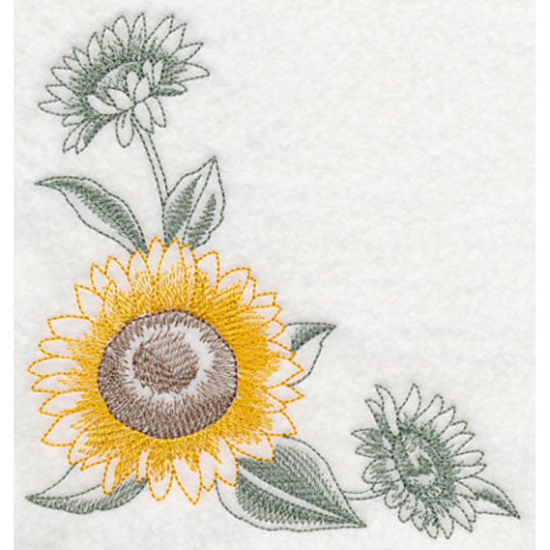 Sunflower Corner (Toile)|5.86″ x 5.85″ / 148.83mm x 148.59mm|4.86″ x 4.85″ / 123.38mm x 123.19mm|3.84″ x 3.84″ / 97.53mm x 97.44mm|All Sizes