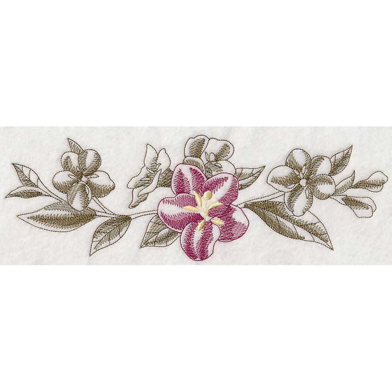 Weigela Border (Toile)|3.88″ x 11.75″ / 98.51mm x 298.45mm|3.1″ x 9.4″ / 78.81mm x 238.76mm|2.57″ x 7.8″ / 65.38mm x 198.12mm|1.98″ x 6″ / 50.29mm x 152.4mm|All Sizes