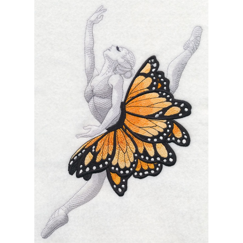 Ballerina Dancer with Butterflies