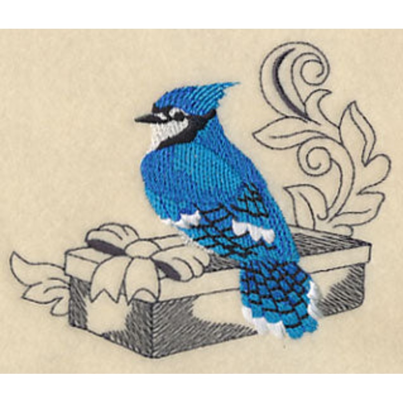 Blue Jay and Gift|3.58″ x 4.16″ / 91.04mm x 105.58mm|2.52″ x 2.92″ / 64.02mm x 74.22mm|All Sizes