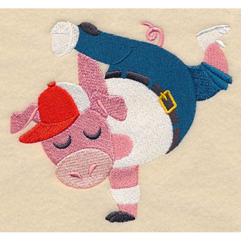 Break Dancing Pig|4.85″ x 5.41″ / 123.13mm x 137.35mm|3.45″ x 3.85″ / 87.71mm x 97.77mm|All Sizes