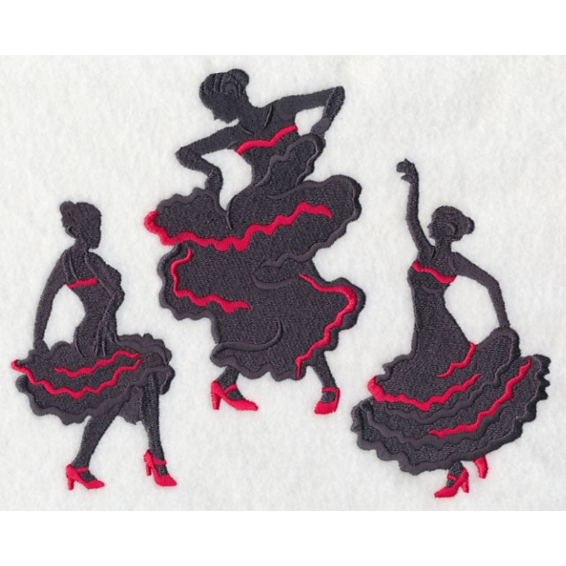 Flamenco Silhouette Trio|6.9″ x 8.59″ / 175.29mm x 218.3mm|5.86″ x 7.3″ / 148.86mm x 185.38mm|4.86″ x 6.05″ / 123.47mm x 153.73mm|All Sizes
