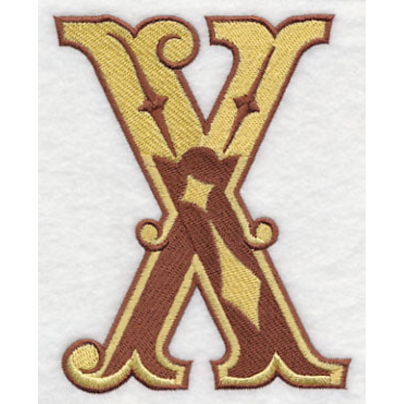 Western Letter X (5 inch)|4.89″ x 3.84″ / 124.15mm x 97.52mm|3.78″ x 2.97″ / 95.94mm x 75.38mm|3.04″ x 2.39″ / 77.19mm x 60.66mm|2.02″ x 1.59″ / 51.31mm x 40.37mm|All Sizes
