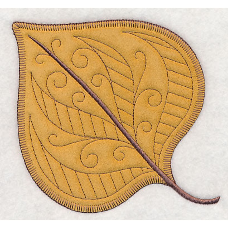Autumn Cottonwood Leaf (Heirloom Applique)