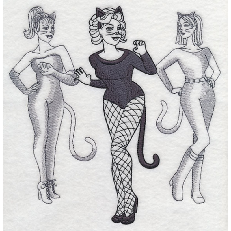 Black Cat Costume Fashion Plate